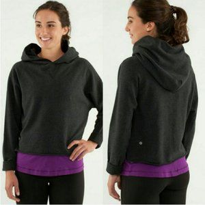 Lululemon Please Me Pullover Heathered Black Sz 8?